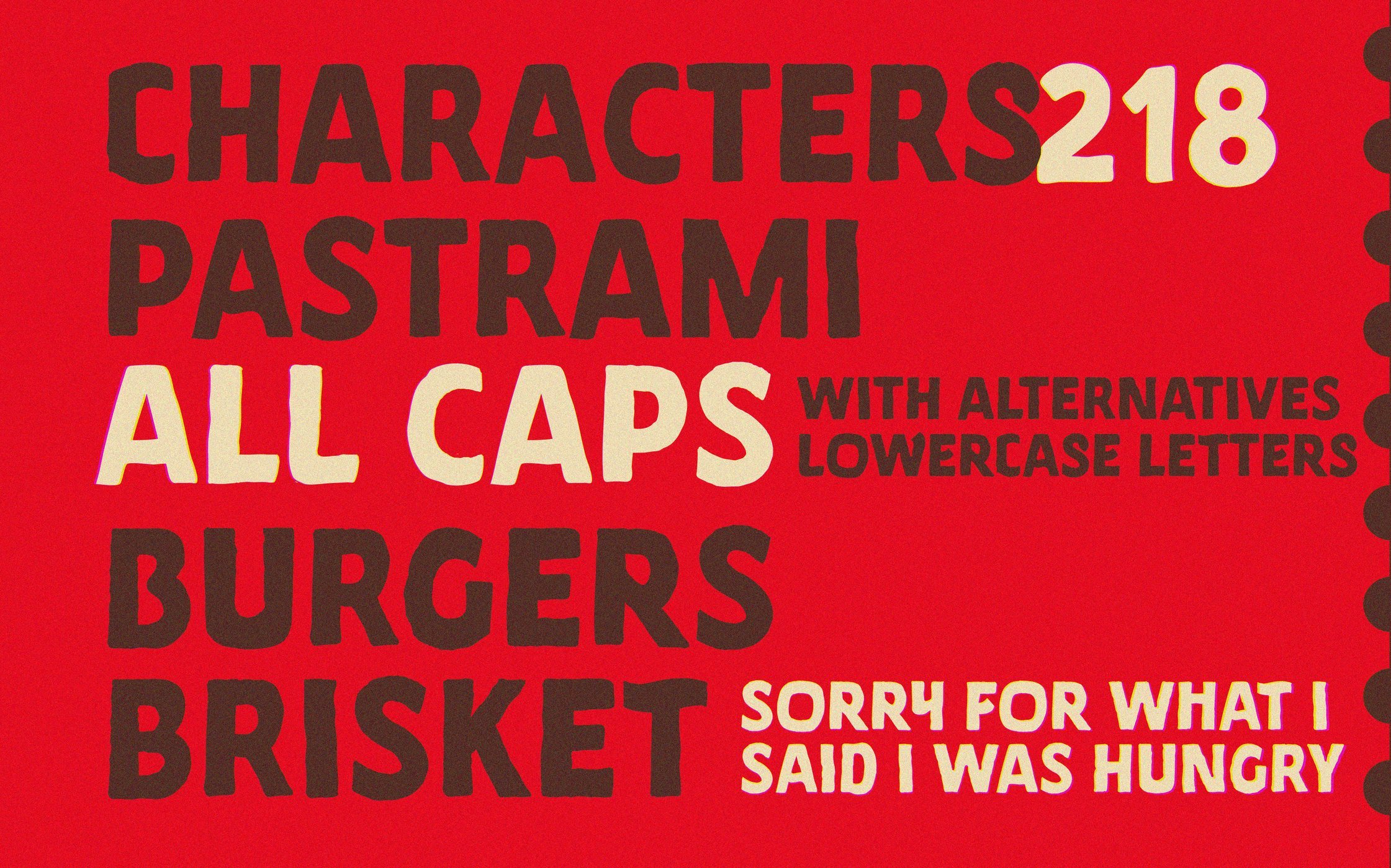 Picanha Sans hand-drawn display typeface specimen